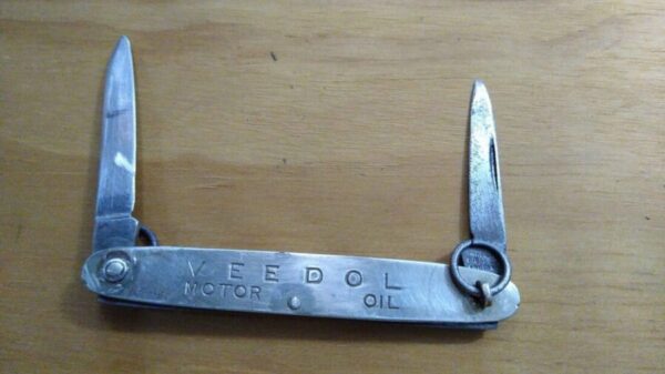 Antique VEEDOL Motor Oil Promotional Ring-Turn Knife[Near Mint Cond.] Collectible Knives