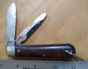 Vintage Colonial Knife Co. Two Blade Electrician’s Knife with Bail[Used – Near Mint Cond.] Colonial Knives
