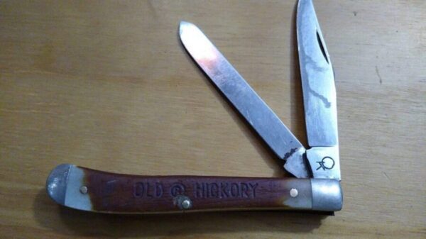 Vintage Queen – Ontario Knife Delrin 607 Old Hickory Trapper Knife [Used – Mint Cond.] Collectible Knives
