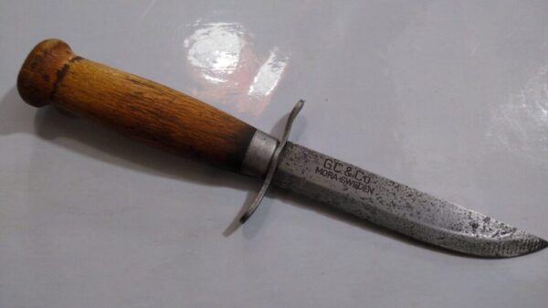 Vintage G.C. & CO Mora, Sweden -Fixed Blade Hunting Knife [Used]. Collectible Knives