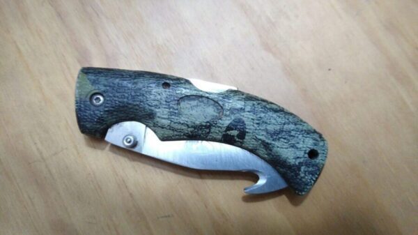 Mossy Oak ProHunter Gut Hook Knife, Spine-Lock single blade folding hunter[Used – Good Cond.] Everyday Carry[EDC]