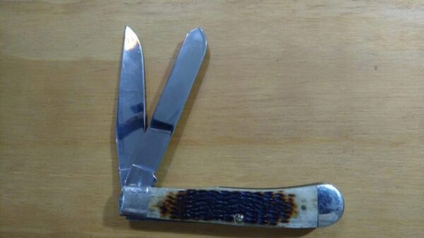 Case Bros. & Co. Gowanda NY ca. 1896 1 of 1000 Tang Stamp Collection Bone 6254 Trapper Knife #37 [Used – Mint Cond.] Case XX™