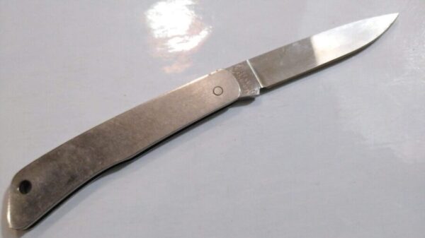 Gerber Silver Knight Japan Stainless Lock-back Single Blade Folding Pocket Knife[Used – Mint Cond.] Collectible Knives