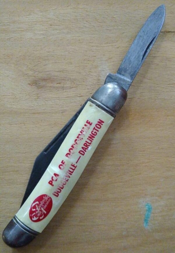 Vintage Imperial Prov. USA – ‘PCA of Dodgeville’ promotional 2 Blade Knife[Used – Near Mint Cond.] Collectible Knives