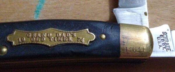 Vintage Schrade USA Grand Dad’s 1974 Old Timer LTD Folding Pocket Knife[Used – Near Mint Cond.] Collectible Knives