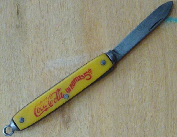 Vintage Coca-Cola promotional Single Blade Knife – Collector’s Display Knife [Used] Collectible Knives