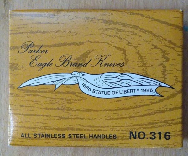 Vintage Parker Eagle Brand Knives Money Clip Knife – Statue of Liberty No. 316 RARE in original packaging[NOS – Pristine Mint Cond.] Parker