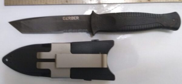 Gerber Guardian Tanto Serrated Edge Knife with Molded Sheath[Used – Mint Cond.] Everyday Carry[EDC]
