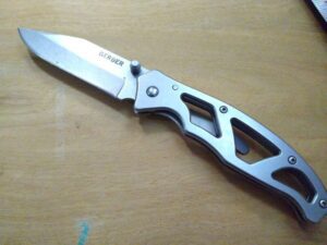 Gerber Paraframe I, 4660321A – Single Blade Liner-Lock with belt clip [Used – Excellent Cond.]. Everyday Carry[EDC]