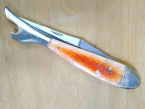 Rough Rider Large Lady Leg with Smooth Red Stained Bone Handle [Used – Mint Cond.] Everyday Carry[EDC]