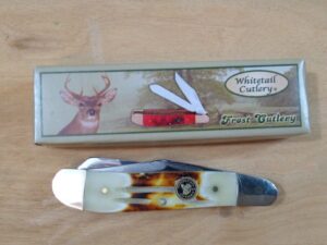 Whitetail Cutlery – Second Cut Bone Dogleg Trapper WT-951 SC – Made in Germany[New Old Stock] Everyday Carry[EDC]