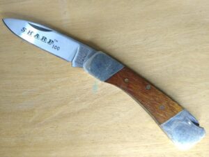 Vintage Custom Sharp 100 Tak Fukuta Seki Japan 5.25″ Length – Folding Pocket Knife[Used – Pristine Cond.] Collectible Knives