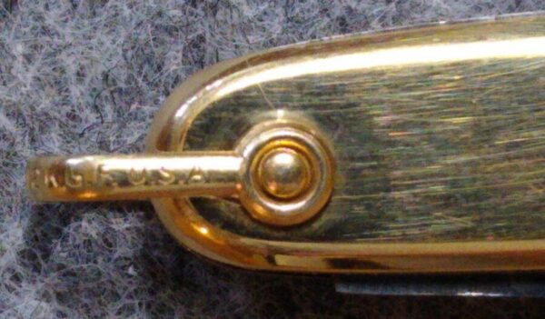 Vintage Italian Latama 14k Gold 2 blade Executive Knife w/ 12k Gold Bail[Used – Pristine Cond.] Everyday Carry[EDC]