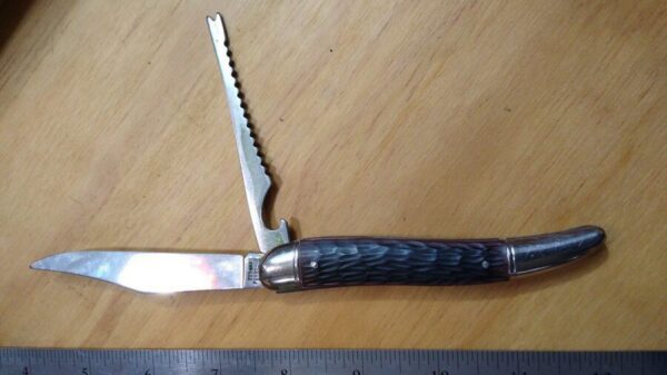 Vintage Imperial Prov. R.I. USA Fish Knife with opener/scaler blade[Used – Pristine Cond.] Everyday Carry[EDC]