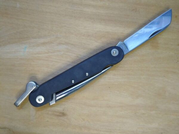 Camillus Marlin Spike Boating Knife w/Sheepfoot Blade and Lever-Locked Spike [New/Unused Cond.]. Folding-Blade