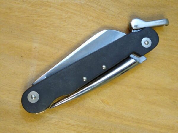 Camillus Marlin Spike Boating Knife w/Sheepfoot Blade and Lever-Locked Spike [New/Unused Cond.]. Folding-Blade