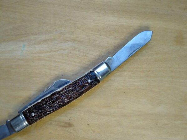 Vintage Colonial Prov. USA Large 3 Blade Stockman Folding Pocket Knife – Patent #3317996 [Unused – Pristine Mint Cond.] Collectible Knives