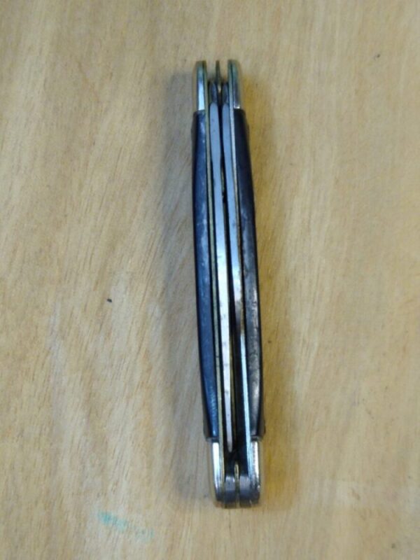 Vintage Providence Cutlery Co. Prov. RI – Medium 2 Blade Jack Knife with Smooth Black Delrin Handle Scales [Unused – Pristine Mint Cond.] Everyday Carry[EDC]