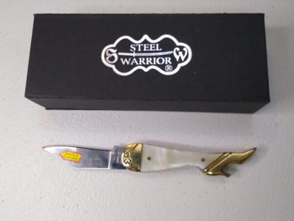 Steel Warrior Lady Boot Knife with Abalone handle in Orig. Packaging [Unused – Pristine Mint Cond.] Everyday Carry[EDC]