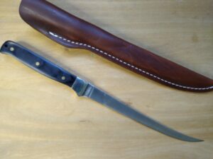 Uncle Henry Schrade+ USA 167 – 12″ Steelhead Fillet Knife w/ Ebony Wood[Used/Like New Cond.] Chef Knives