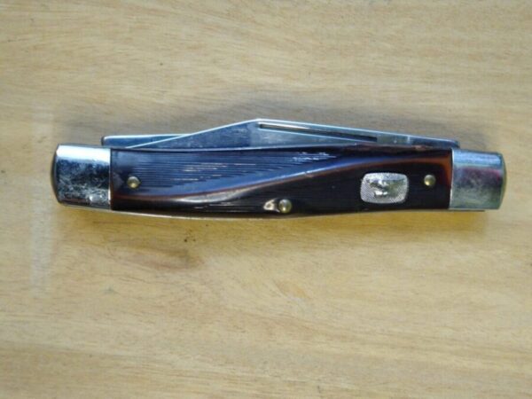 Vintage Camillus Anvil Brand Large 3 Blade Stockman Pocket Knife [Unused – Pristine Mint Cond.] Anvil Brand