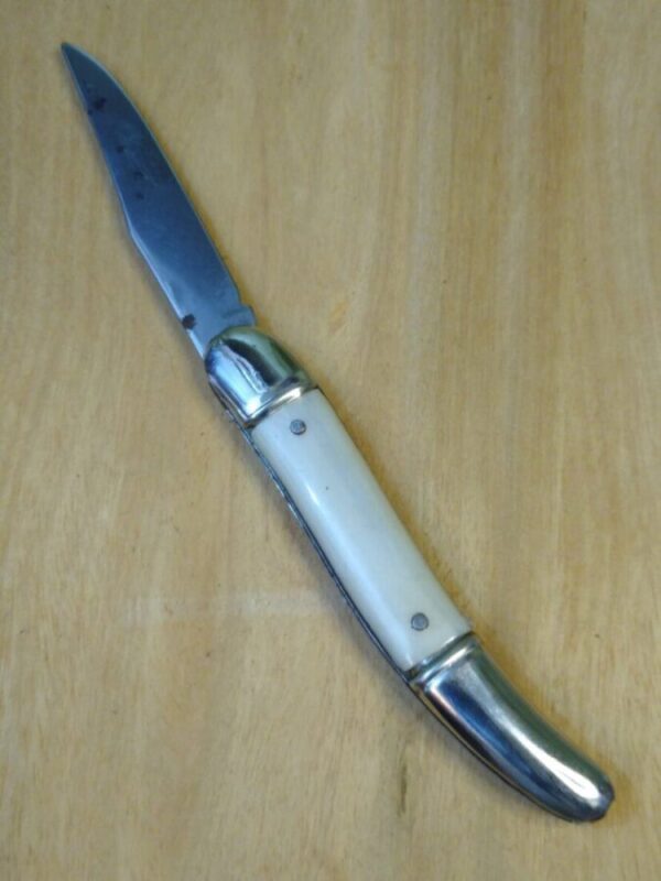 True Nostalgia – ‘The Ideal’ Vintage Sportsman Pocket Knife w/ White Handle [NOS – Near Mint Cond.] Everyday Carry[EDC]