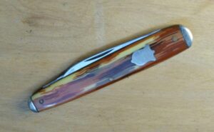 Vintage Camillus 1940’s Sword Brand 2 Blade Pocket Knife with Multi-colored handle[Used -Near Mint Cond.] Camillus Cutlery