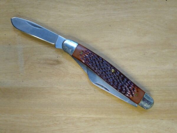 Vintage Camillus NY,  Large 4″ – 3 Blade Stockman Pocket Knife [Unused – Pristine Cond.] Collectible Knives
