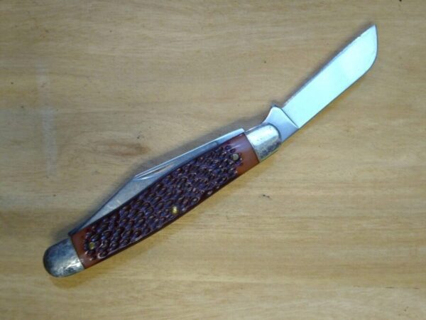 Vintage Camillus NY,  Large 4″ – 3 Blade Stockman Pocket Knife [Unused – Pristine Cond.] Collectible Knives