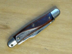 Anvil Brand USA Pat. #3317996 – Honed Edge/103 stamp, Small 3 Blade Stockman Pocket Knife [Used – Mint Cond] Anvil Brand