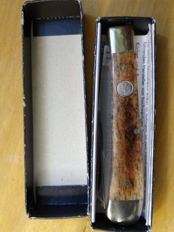 Vintage Böker Solingen 2525 Trapper – 2 blade Jack knife In Original Packaging. [Unused – Pristine Cond.] Böker