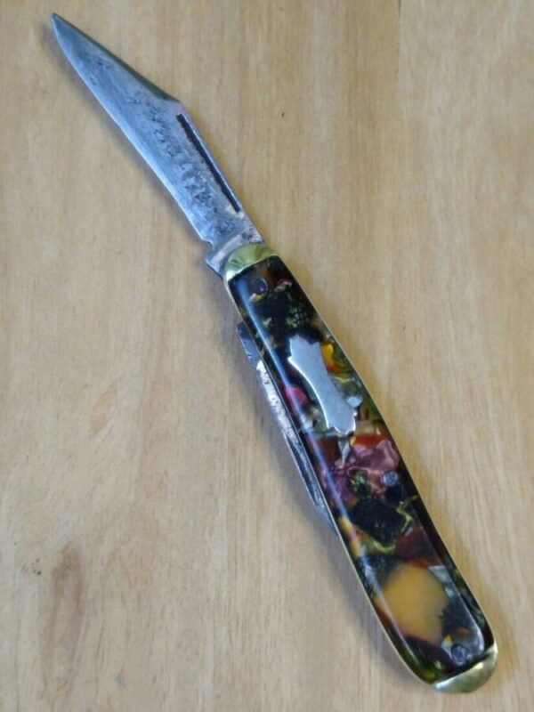 Rare Vintage Colonial w/ Multi-color scales, 2 Blade Jack Pocket Knife [Used – Mint Cond.] Collectible Knives
