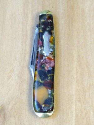 Rare Vintage Colonial w/ Multi-color scales, 2 Blade Jack Pocket Knife [Used – Mint Cond.] Collectible Knives