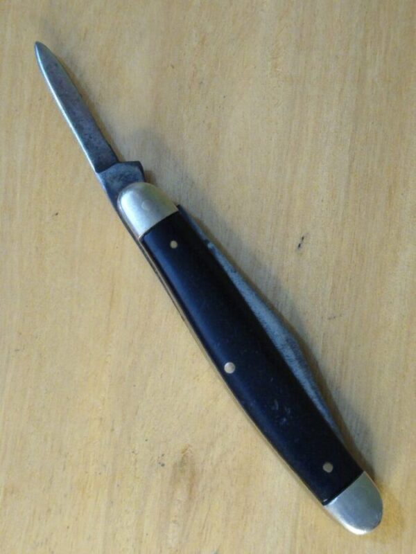 Vintage KutMaster Utica NY – 2 Blade Jack Knife with Smooth Black Delrin Handle Scales [Used – Near Mint Cond.] Everyday Carry[EDC]