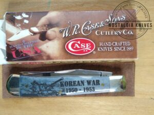 CaseXX Tested 2012 Korean War 6254SS Large 4.13" 2 blade Trapper Knife with Smooth Antique Bone Handle, in Original Box[Unused - Pristine Mint Cond.]