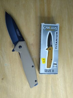 Camillus Seize II B Titanium Bonded Black Folding Knife[Unused – Pristine Mint Cond.] Camillus Knives