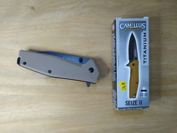 Camillus Seize II B Titanium Bonded Black Folding Knife[Unused – Pristine Mint Cond.] Camillus Cutlery