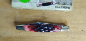 Frost Cutlery 15-499RPB 2 Blade Pocket Knife with Red Jigged Bone Scales in Orig. Packaging[Unused – Pristine] Everyday Carry[EDC]