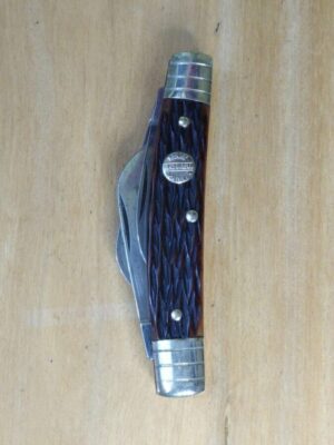 Vintage H. Boker & Co. Solingen Tree Brand, 1975 Congress 4 Blade Pocket Knife with Jigged Bone Handle[Used - Pristine Mint Cond.]