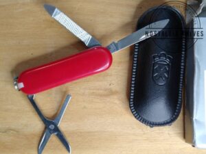 Multi-tool small 3 blade Pocket Knife with file and scissors in orig. packaging[Unused - Pristine Cond.]