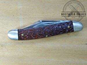 Vintage Ulster USA Jigged Bone Medium Serpentine 2 Blade Jack-knife[Used - Mint Cond.]