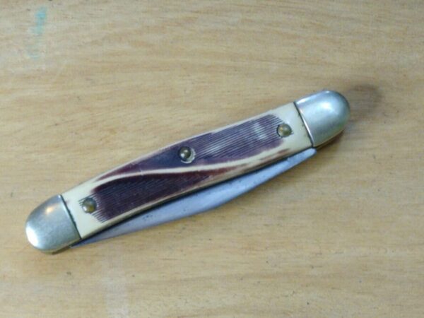 Vintage Colonial Prov. RI, Anvil Brand USA Pat. #3317996 – 2 Blade Pocket Knife [Used – Near Mint Cond.] Anvil Brand