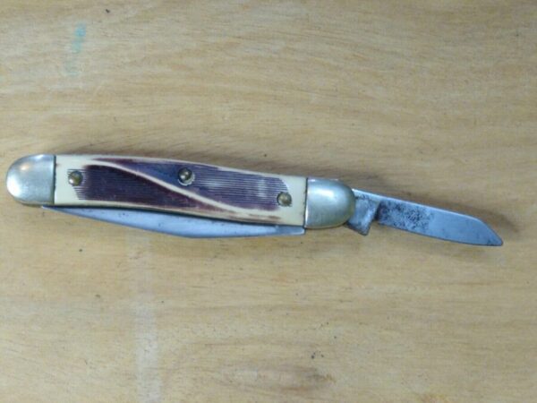 Vintage Colonial Prov. RI, Anvil Brand USA Pat. #3317996 – 2 Blade Pocket Knife [Used – Near Mint Cond.] Anvil Brand