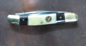 Eagle Edge Medium 3 Blade Smooth Bone and Ebony Pocket Knife[New/Unused – Pristine Mint Cond.] Eagle Edge