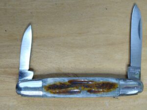 Vintage Frost Cutlery Surgical Steel – Made In Japan, 2 Blade Pocket Knife w/ Bone Handle [Used – Pristine Mint Cond.] Collectible Knives