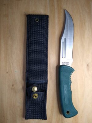Schrade Old Timer 140OT Large  10.75″ Trail Boss Safe-T-Grip Handle Fixed Blade Knife – Made in USA [Used Pristine Cond.] Everyday Carry[EDC]