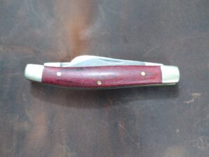 Sheffield Medium Stockman 3 blade Pocket Knife w/Smooth Wood Handle [Used - Mint Cond.]