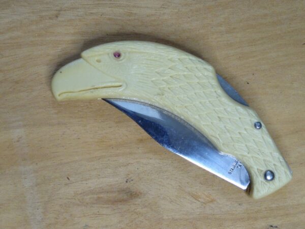 Eagle’s Head Knife ‘200’ Etched on Blade – Tang stamp T31360[Unused – Pristine Cond.] Collectible Knives