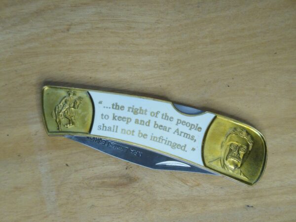 Vintage Theodore Roosevelt Commemorative – NRA Limited Edition Lock-back Pocket Knife [Unused – Pristine Mint Cond.] Collectible Knives