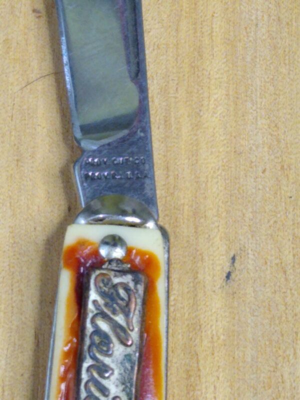 Vintage Prov. Cutlery USA – Florida promo single blade knife with Alligator Charm on handle.[Used – Pristine Cond.] Collectible Knives